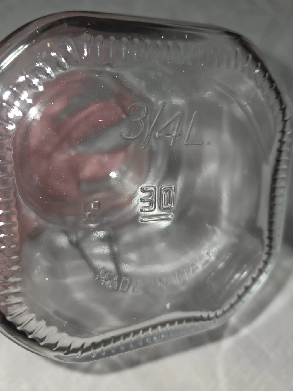 Vintage BORMIOLI ROCCO FIDO-Style Clear Glass Airtight Storage Jar Made In Italy